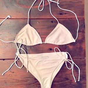 Rachel Pally White String Bikini